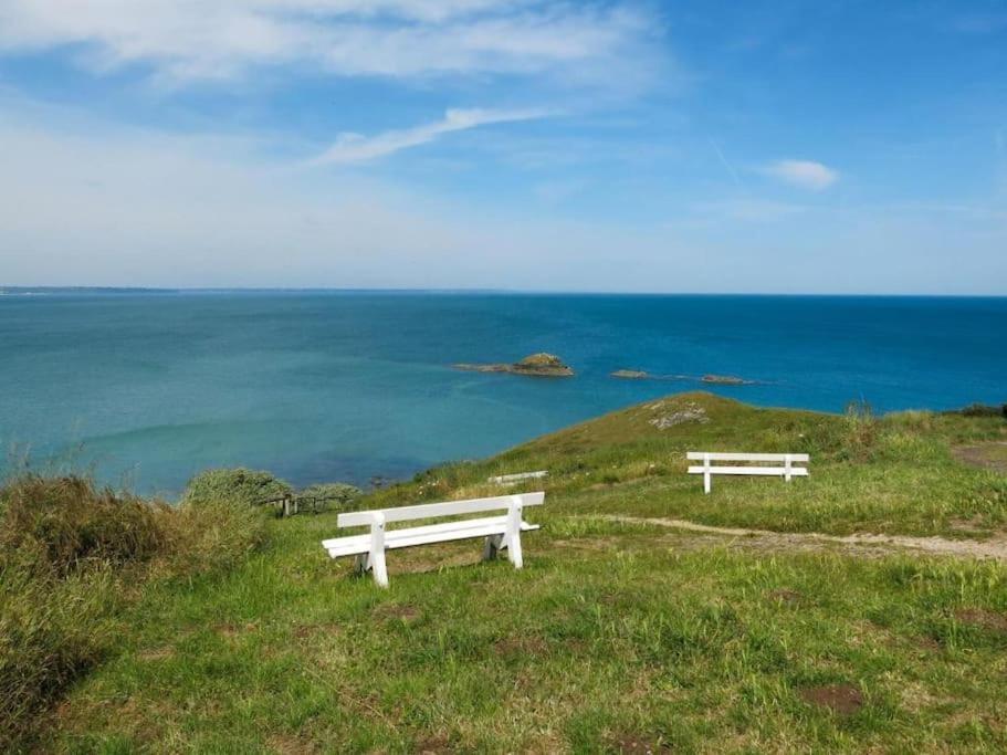 Appart Vue Mer-Au Pied Du Chemin De Randonnee " Bassan" Planguenoual Eksteriør bilde